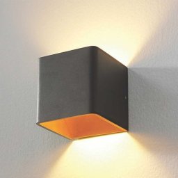 Artdelight Wandlamp Fulda 10x10 cm goud zwart