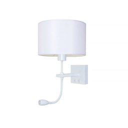 Artdelight Wandlamp Quad incl. kap Ø 20 cm wit