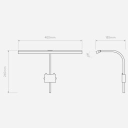 Astro Mondrian 400 Frame Mounted LED Wandlamp-2