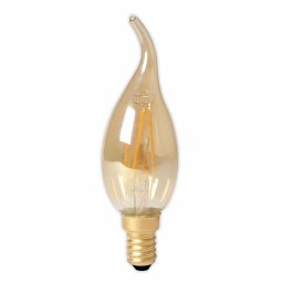 Calex LED volglas Filament Tip-Kaarslamp 240V 3,5W 250lm E14 BXS35, Goud 2100K CRI80 Dimbaar