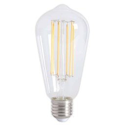 Calex LED volglas Lang Filament Rustieklamp 240V 3,5W 250lm E27 ST64, Helder 2300K Dimbaar