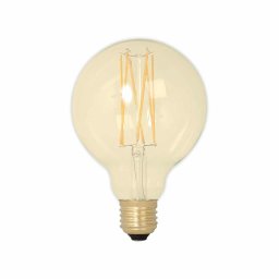 Calex LED volglas LangFilament Globelamp 240V 4,5W 470lm E27 GLB95, Goud 2100K Dimbaar