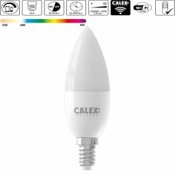 E14 Calex Smart Home dimbaar Kaarslamp LED RGB