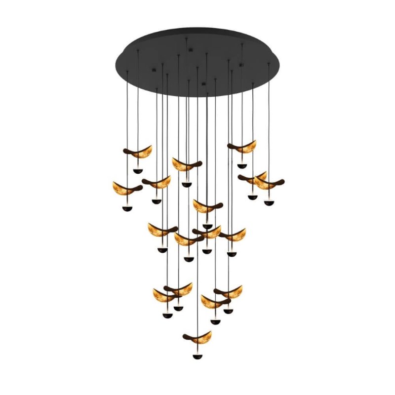 Eglo Hanglamp Dracera 17 lichts Ø 78 cm zwart