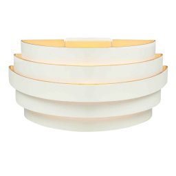 Highlight Wandlamp Scudo B 25 cm wit goud