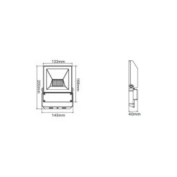 Integratech LED floodlight QT 20W-2