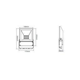 Integratech LED floodlight QT 50W-2