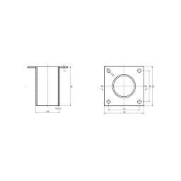 Integratech Streetlight muurbeugel T 60mm-2