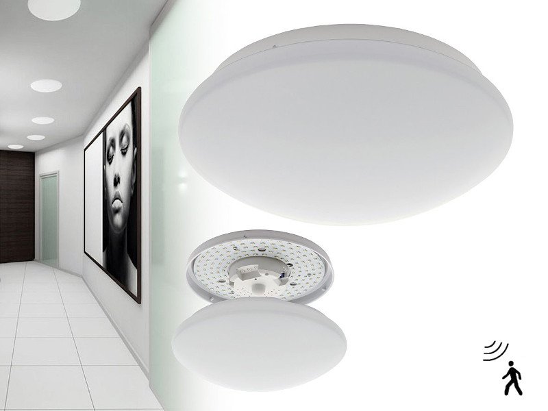 Led plafondlamp met bewegingssensor - 10W - 4000k - IP40 - 580 Lm