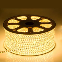 LED Strip 230 Volt - 3000K Warm Wit - Niet Dimbaar - IP66 - 60xSMD5050/m