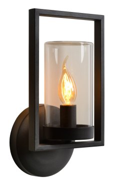 Lucide NISPEN - Wandlamp Binnen/Buiten - 1xE14 - IP44 - Zwart