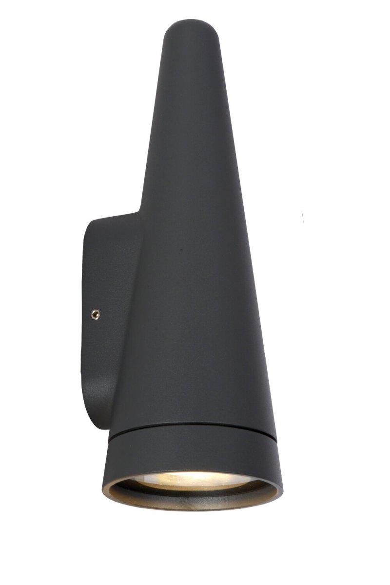 Lucide WIZARD - Wandlamp Binnen/Buiten - LED Dimb. - 1xGU10 - IP54 - Antraciet