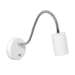 Moderne flexibele wandlamp Upround | 1 lichts | wit | metaal | 25 cm | GU10 | led | modern design