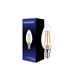 Noxion Lucent LED E14 Kaars Filament Helder 2.5W 250lm - 827 Zeer Warm Wit | Vervangt 25W