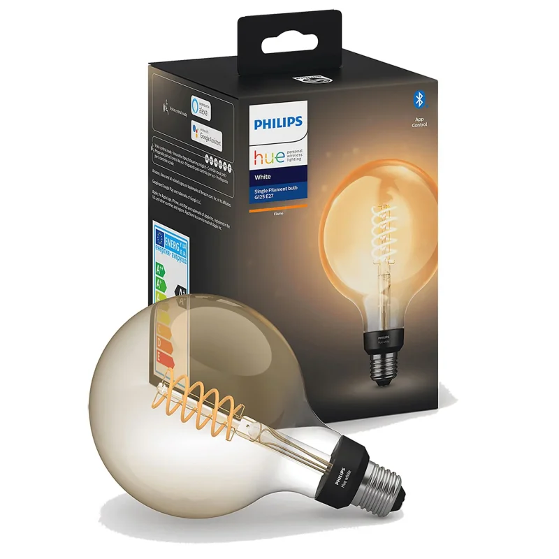 Philips HUE Lichtbron E27 Filament G125 White