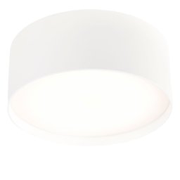 Plafondlamp rond Lune | 1 lichts led | wit | kunststof / metaal | rondØ 15 cm hoog 6 cm | Ø 15 cm |