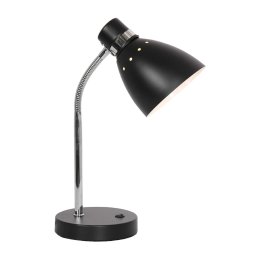 Retro bureaulamp Spring | 1 lichts | zwart | metaal | 33 cm hoog |Ø 13 cm | dimbaar | verstelbare