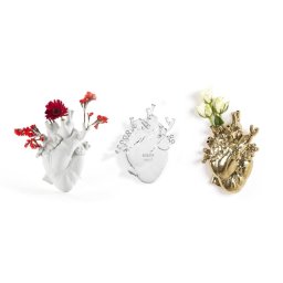 SELETTI Porseleinen vaas "Love In Bloom" - Transparant-2