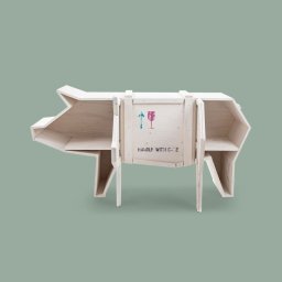 SELETTI Sending animals 2.0 houten kast - varken