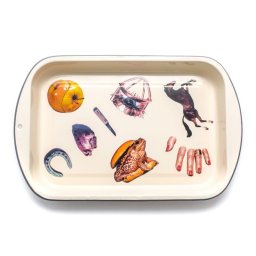 SELETTI TOILETPAPER Bord 56 x 29 cm Email