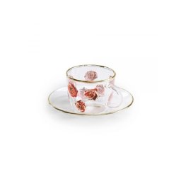 SELETTI Toiletpaper glazen koffieset - rozen-5