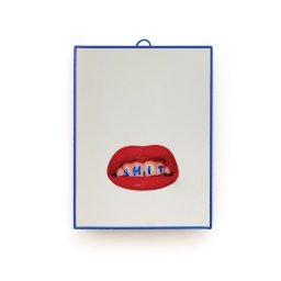 SELETTI Toiletpaper Spiegel 17,5x23 cm - Shit