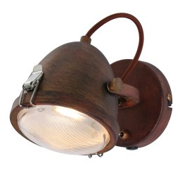 Spotlamp Paco | 1 lichts | draai- en kantelbaar | GU10 fitting | bruin gevlekt met wit |Ø 11,5 cm |