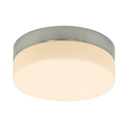 Steinhauer Plafondlamp ceiling and wall IP44 LED 1363st staal