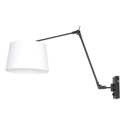 Steinhauer Wandlamp prestige chic 8186 zwart kap effen wit