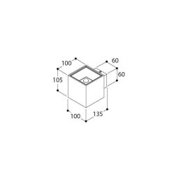 TAL DARTLING SINGLE BEAM MAINS DIMM wandlamp-4