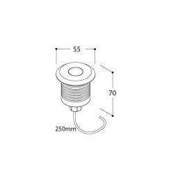 TAL MICRO OBO ROUND FOCUS CLEAR GLASS LUX M inbouwlamp-4