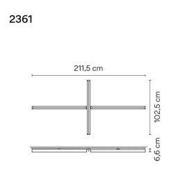 Vibia Halo Wall 3X - 2361 wandlamp-6