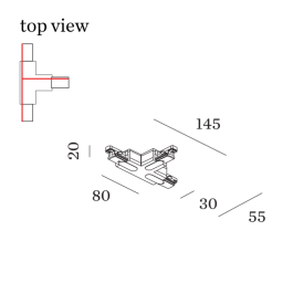 Wever & Ducré 1-phase track | BB-A T-Connector-2