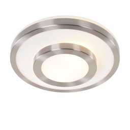 Witte badkamerlamp Master Ring IP44 | 2 lichts | wit / zwart | glas / metaal |Ø 35 cm | modern